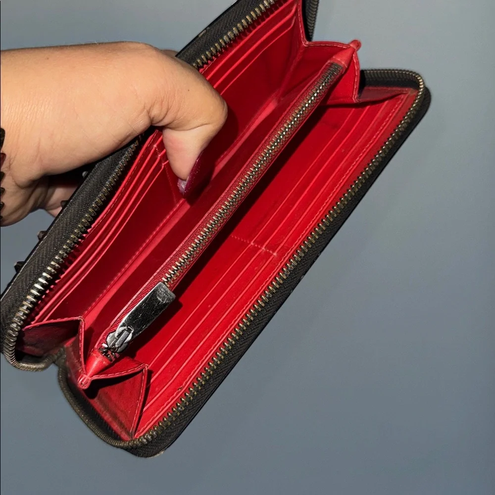 Christian Louboutin Studded Black Wallet